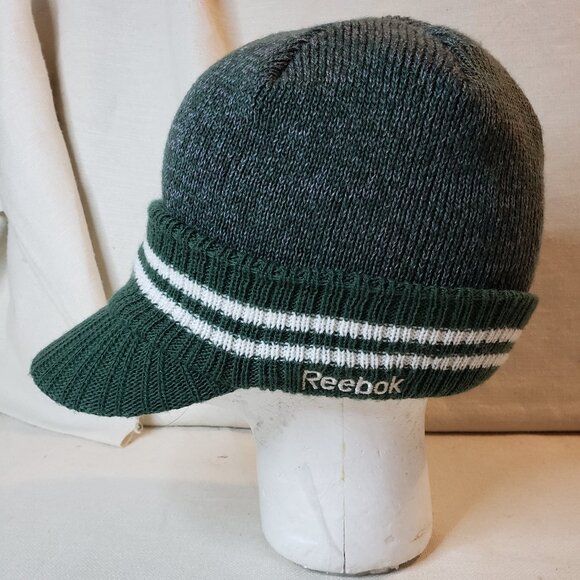 Reebok New York Jets NFL Visor Beanie Hat - Green - Picture 3 of 6